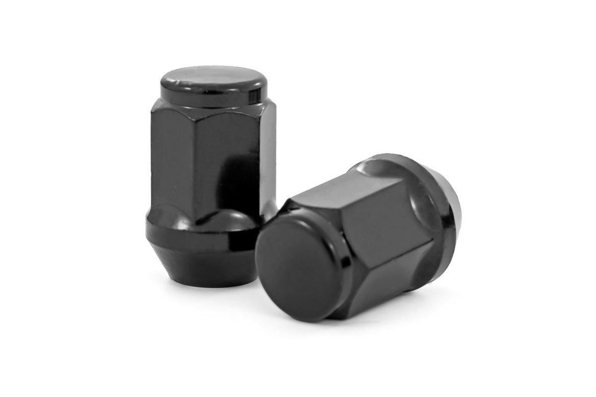 M10 x 1.25 Acorn Lug Nuts | Black | Set of 16