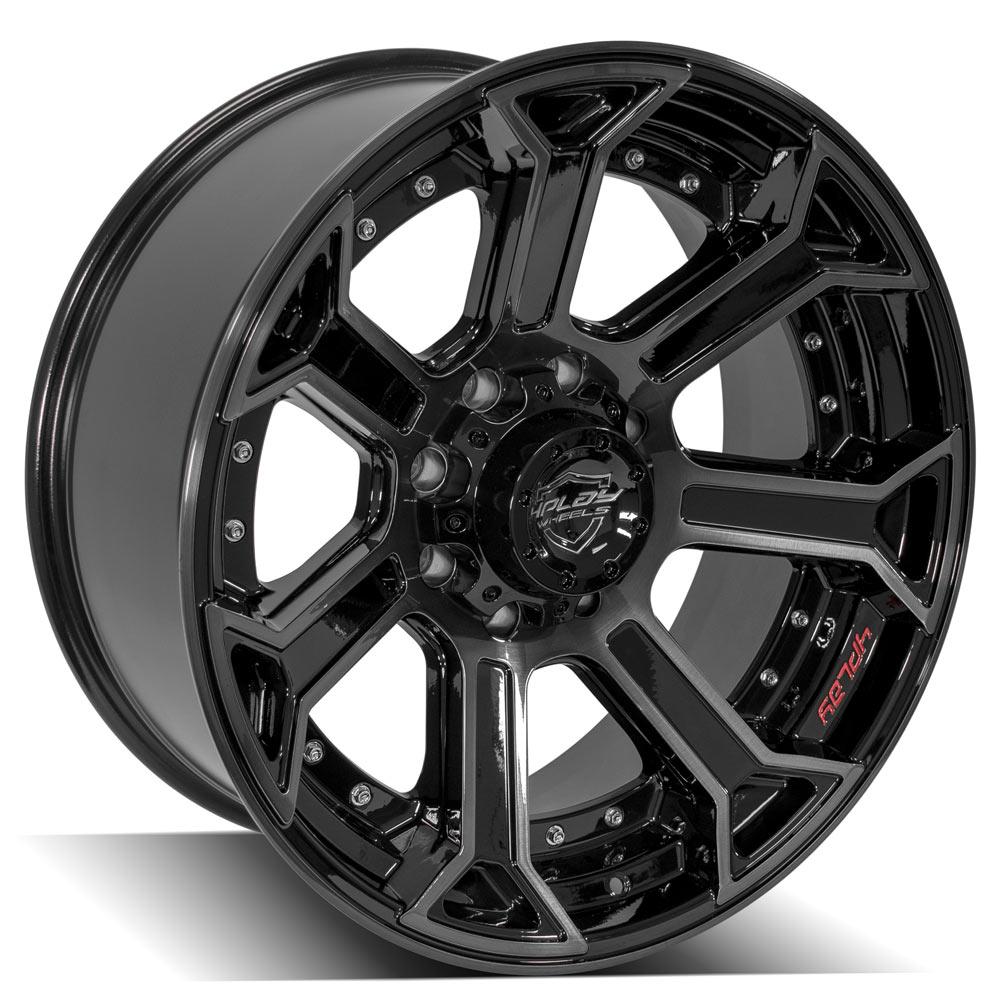 4PLAY Gen2 4P70 22x10 8x6.5" -24et in Brushed Black