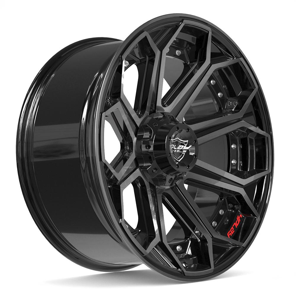 4PLAY Gen2 4P80R 22x10 6x135mm & 6x5.5" -18et in Brushed Black