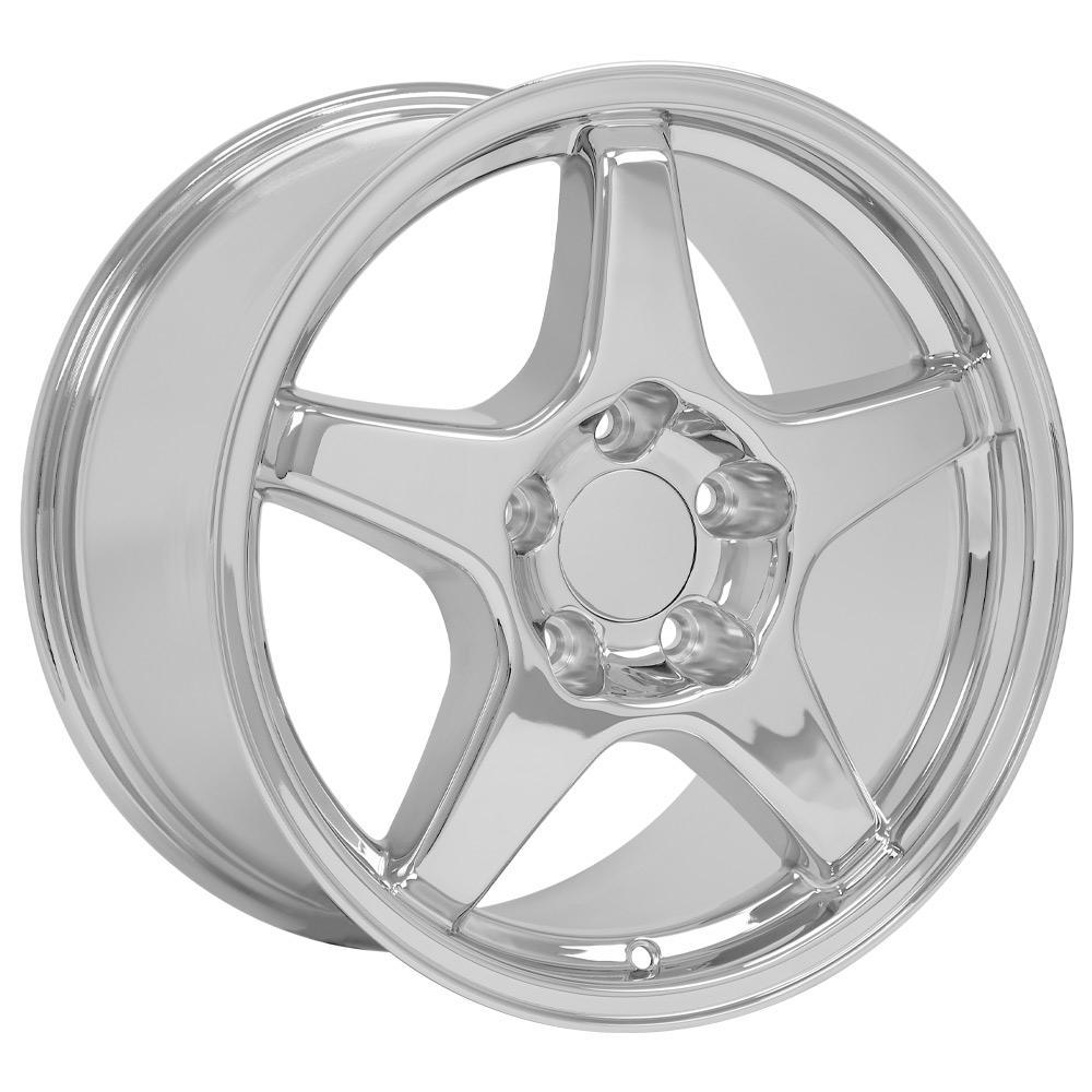 17" Replica CV01 fits Chevrolet Corvette ZR1 17x9.5 Chrome