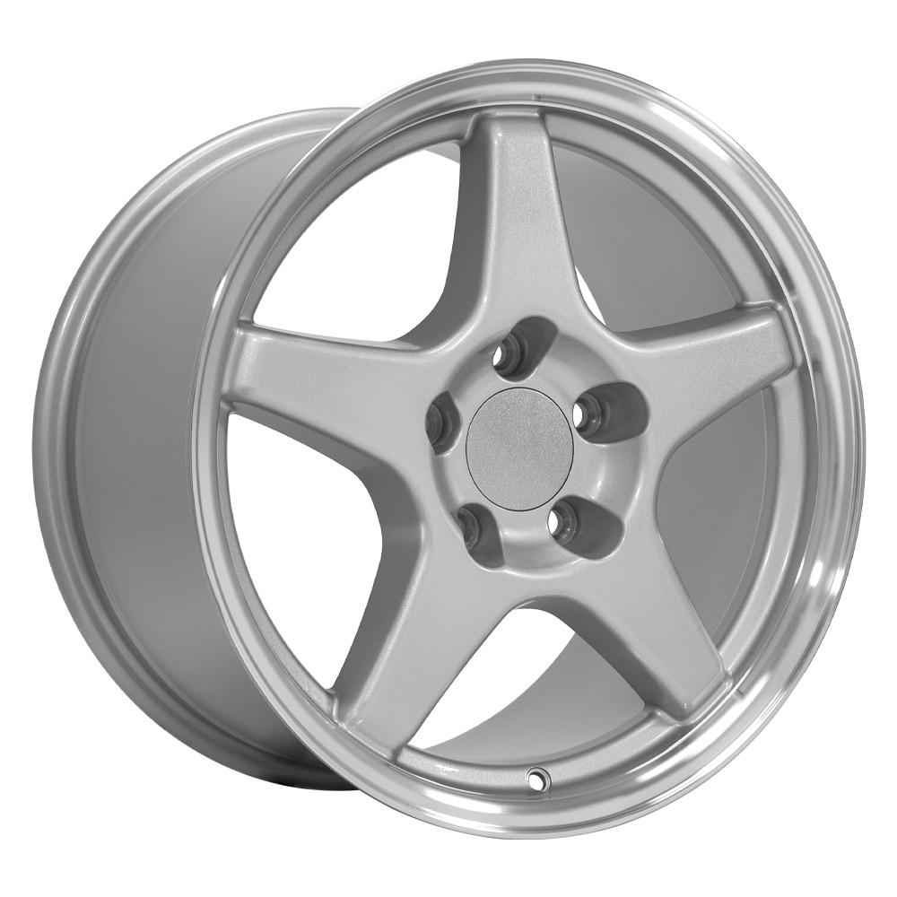 17" Replica CV01 fits Chevrolet Corvette ZR1 17x9.5 Silver