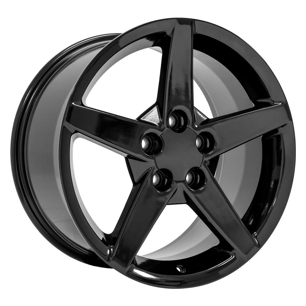 18" Replica CV06 fits Chevrolet Corvette C6 18x9.5 Black