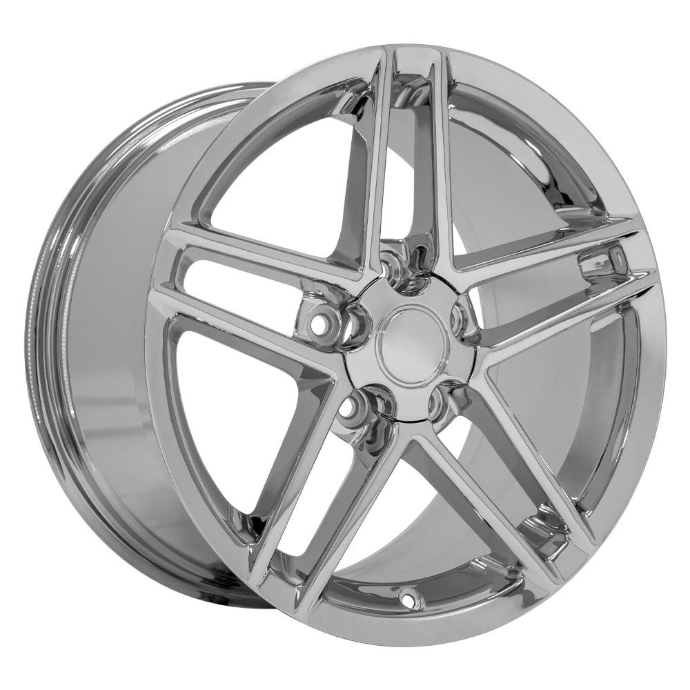 17" Replica CV07A fits Chevrolet Corvette C6 Z06 17x9.5 Chrome