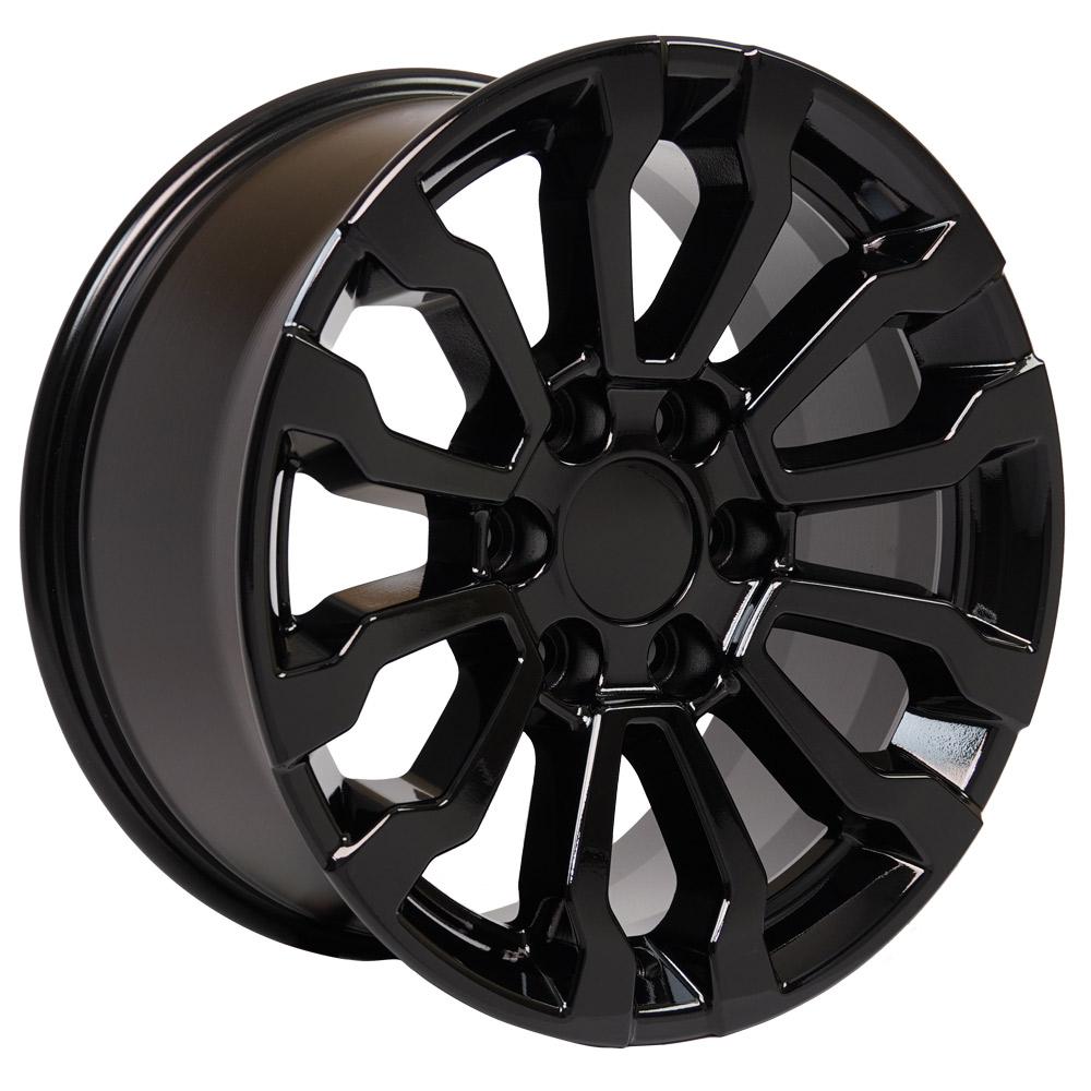 18" Replica CV35 fits GMC Sierra 18x8.5 Black