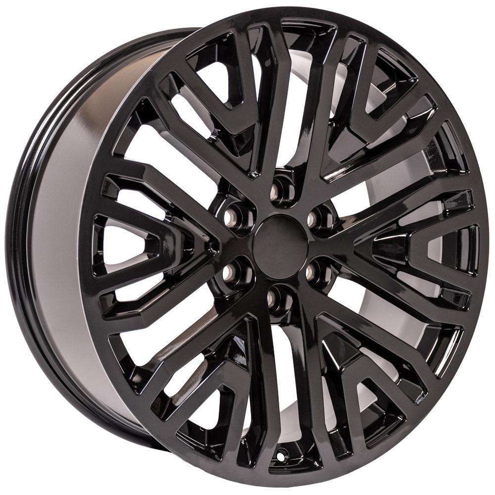 22" Replica CV37 fits GMC Sierra 22x9 Black