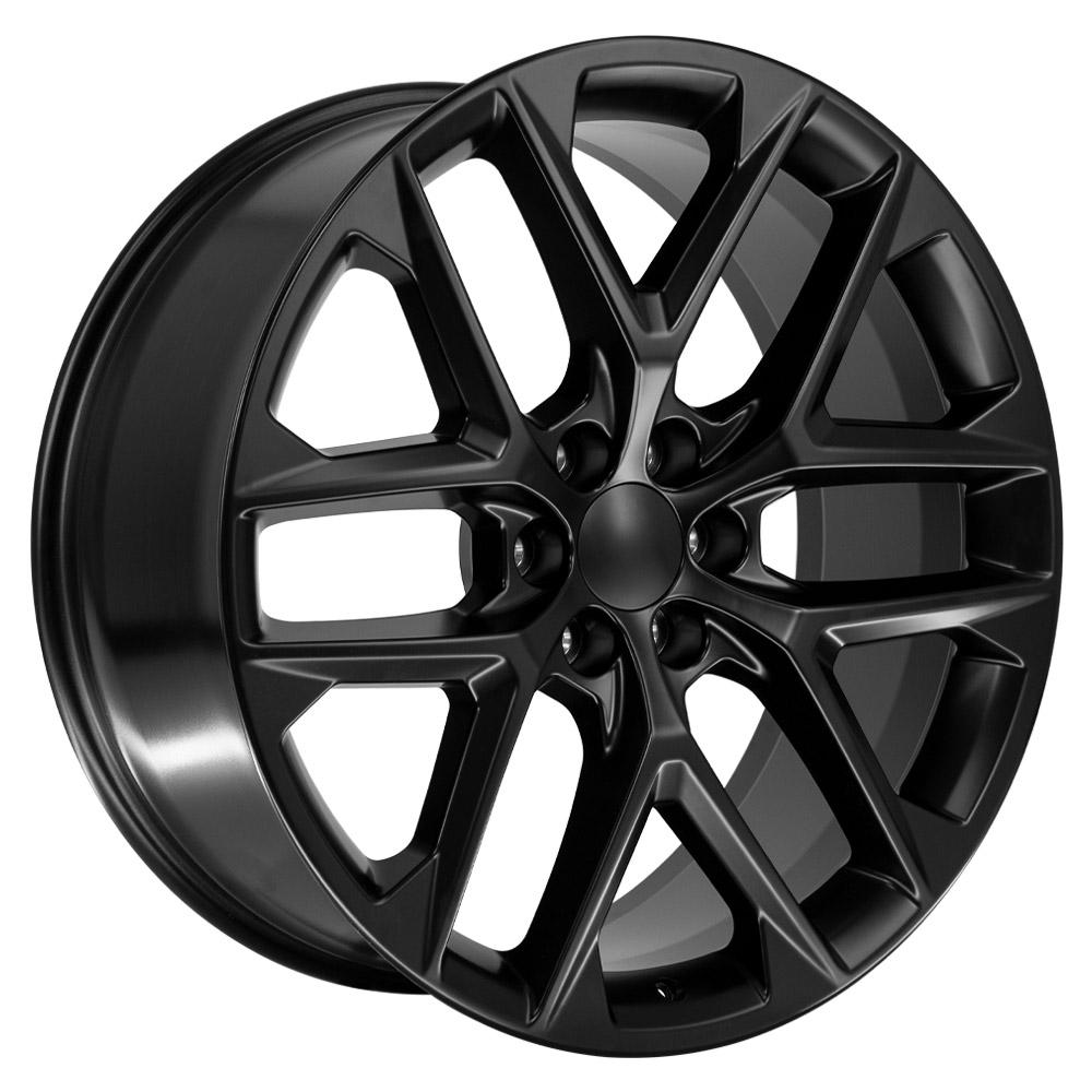 24" Replica CV62 fits Chevrolet Silverado 24x10 Gloss Black