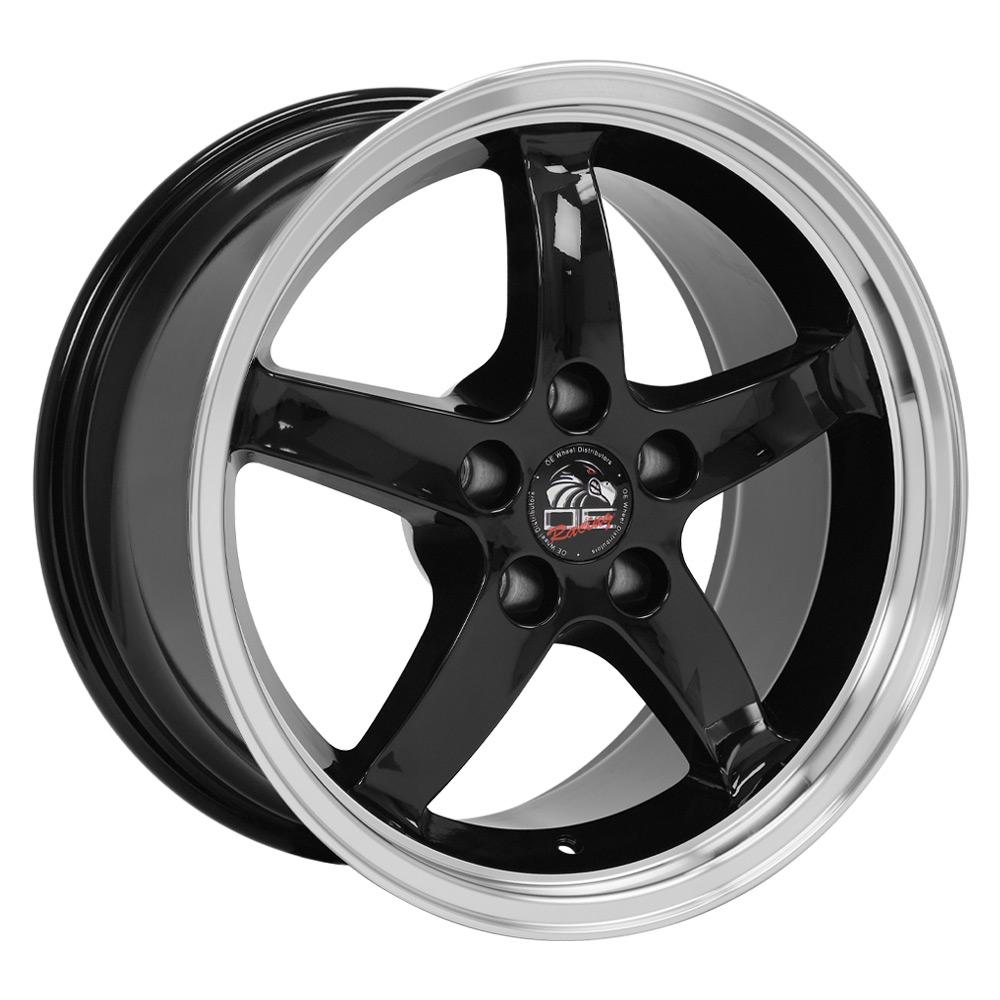17" Replica FR04 fits Ford Mustang Cobra 17x9 Black