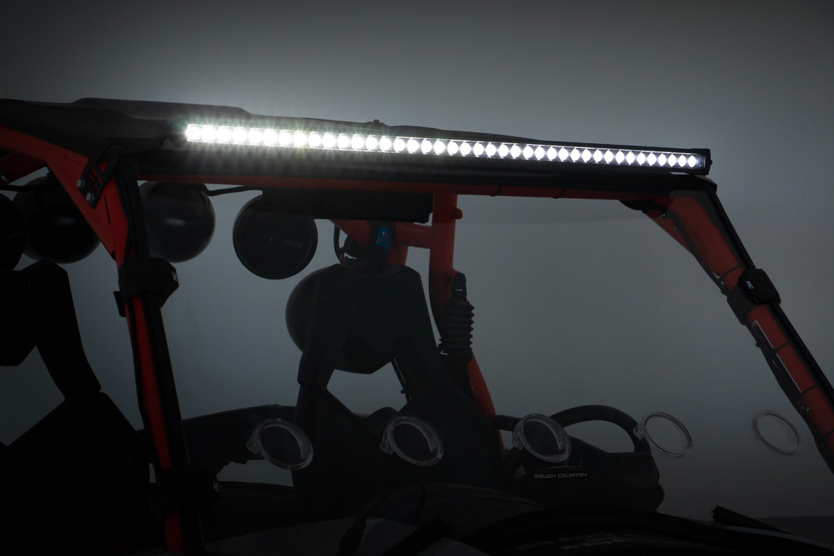 LED Light Kit | Front Mount | 40" Black Dual Row | White DRL | Can-Am Commander Max 1000