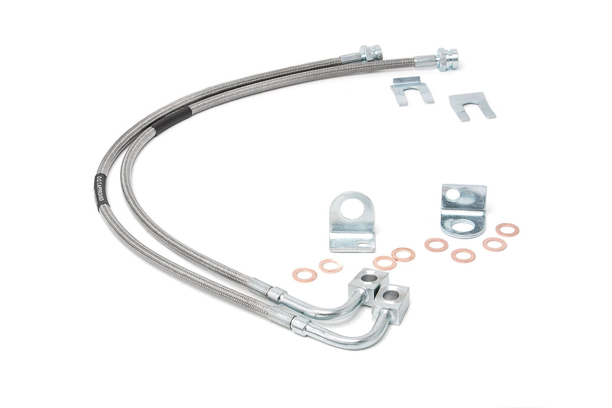 Brake Lines | Stainless | Front | 4-6 Inch Lift | Jeep Wrangler JK/Wrangler Unlimited (07-18)