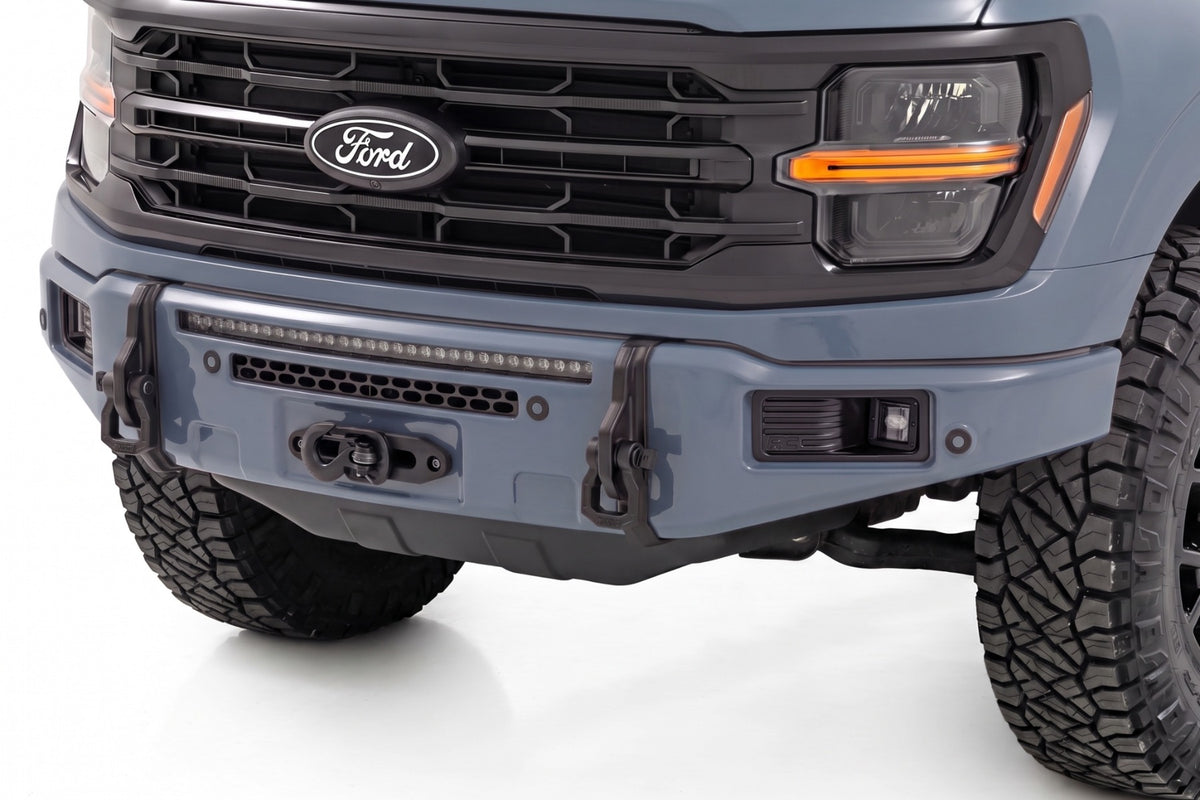 FXS Front Bumper | G4 Azure Gray | EcoBoost | Ford F-150 2WD/4WD (2021-2025)