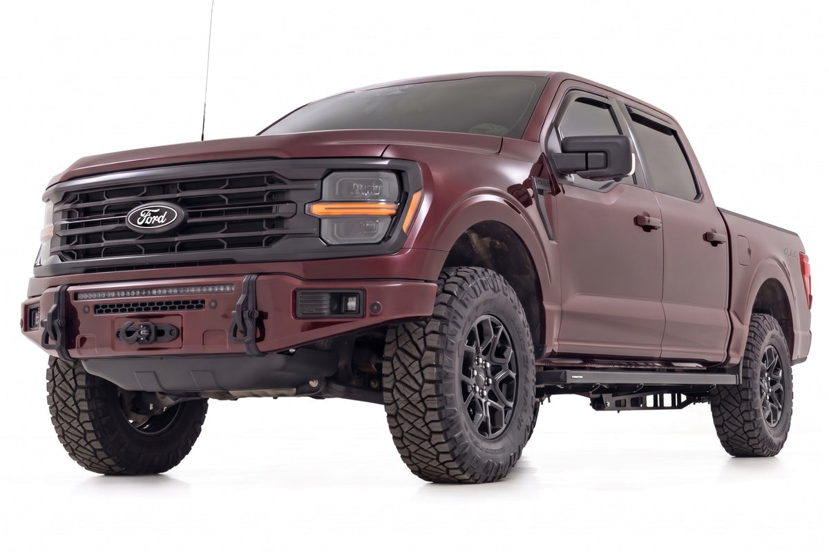 FXS Front Bumper | E2 Magma Red | EcoBoost | Ford F-150 2WD/4WD (2021-2025)