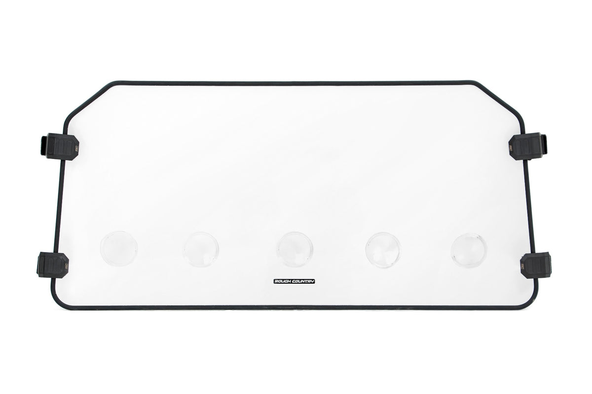 Vented Full Windshield | Scratch Resistant | Polaris General XP 4 1000