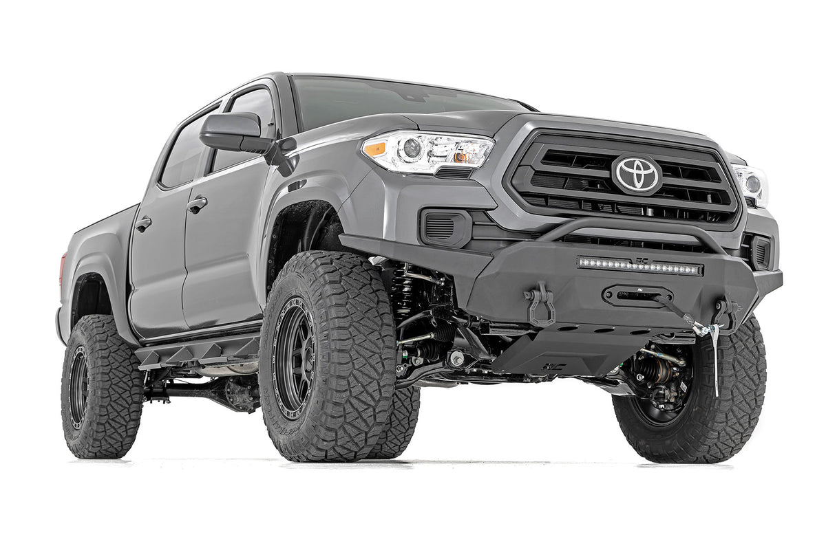 Front Bumper | Hybrid | 20" Blk White DRL LED | Toyota Tacoma 2WD/4WD (16-23)