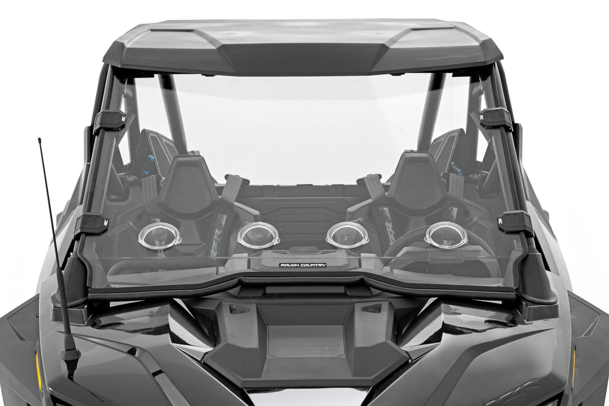 Vented Full Windshield | Scratch Resistant | Polaris RZR Turbo R 4
