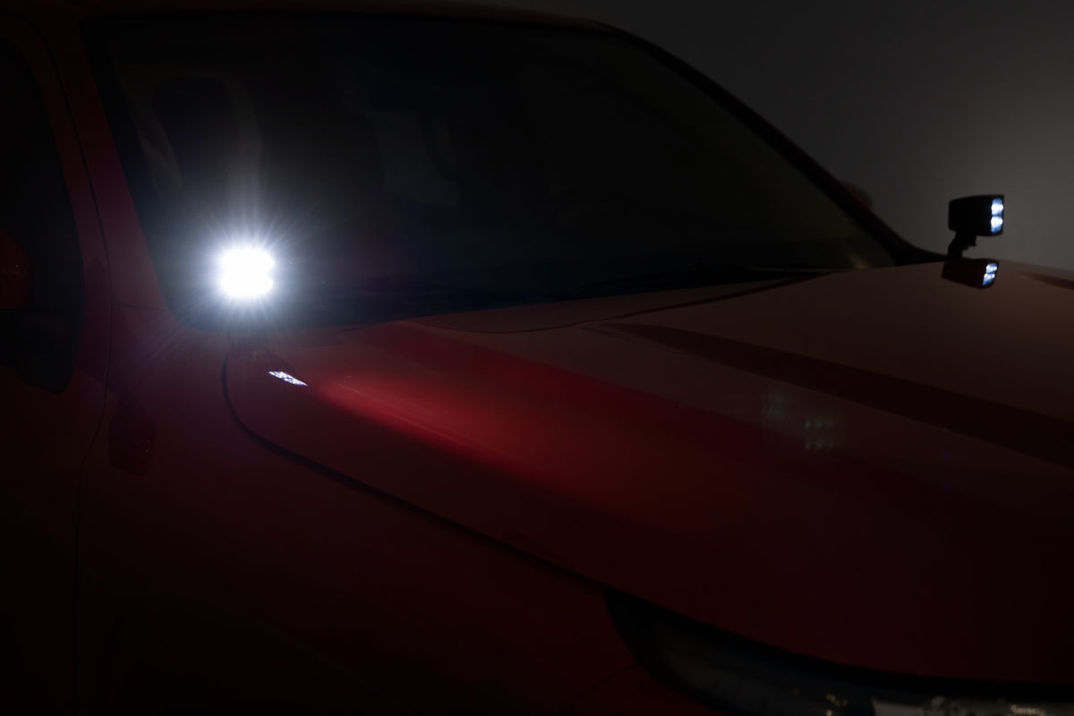 2 Inch Black Series LED Light Pods | Pair | Flood