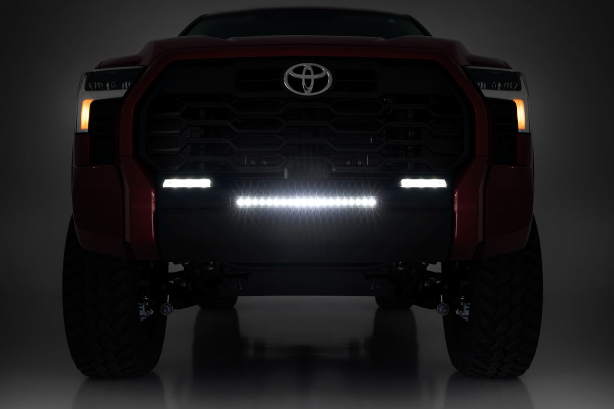 LED Light Kit | Bumper Mount | 20" Black Slim Line | Toyota Tundra (22-26)