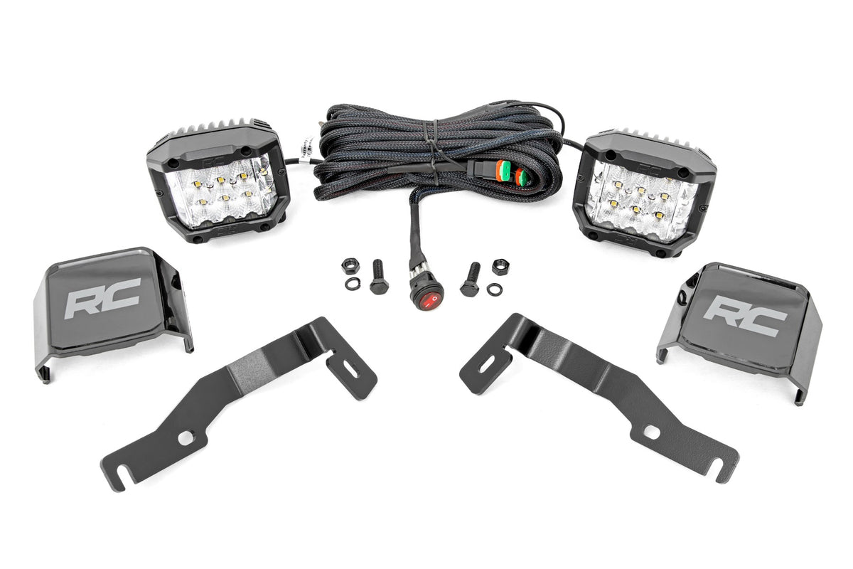 LED Light Kit | Ditch Mount | 3" OSRAM | Wide | Toyota Tacoma 2WD/4WD (24-26)