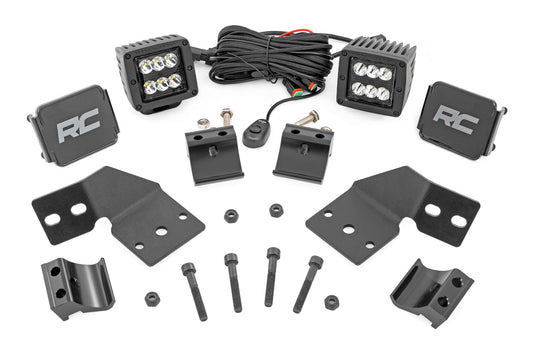 LED Light Kit | Front Mount | 2" Black Pair | Polaris XPEDITION XP