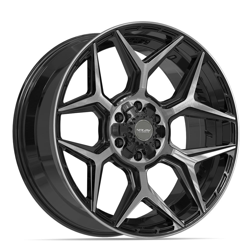 4PLAY Gen3 4P06 22x9 6x135mm & 6x5.5" +12et in Brushed Black