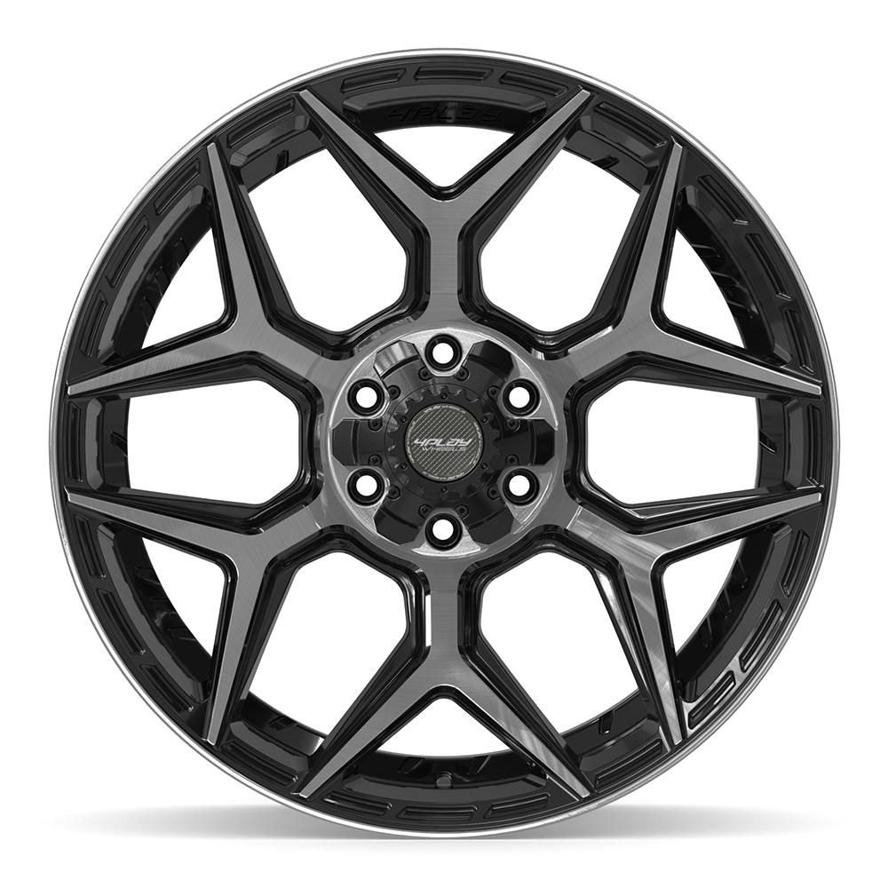 4PLAY Gen3 4P06 22x10 6x135mm & 6x5.5" -18et in Brushed Black