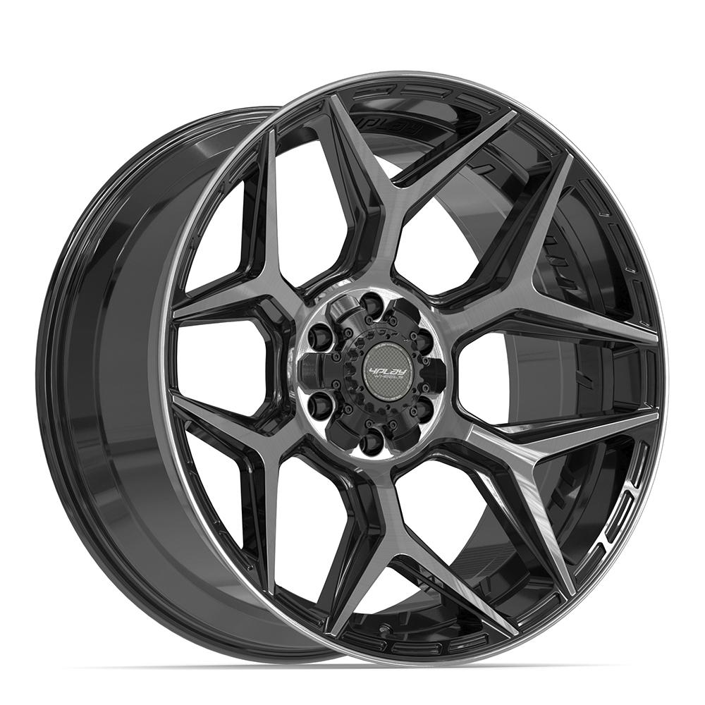 4PLAY Gen3 4P06 22x10 6x135mm & 6x5.5" -18et in Brushed Black
