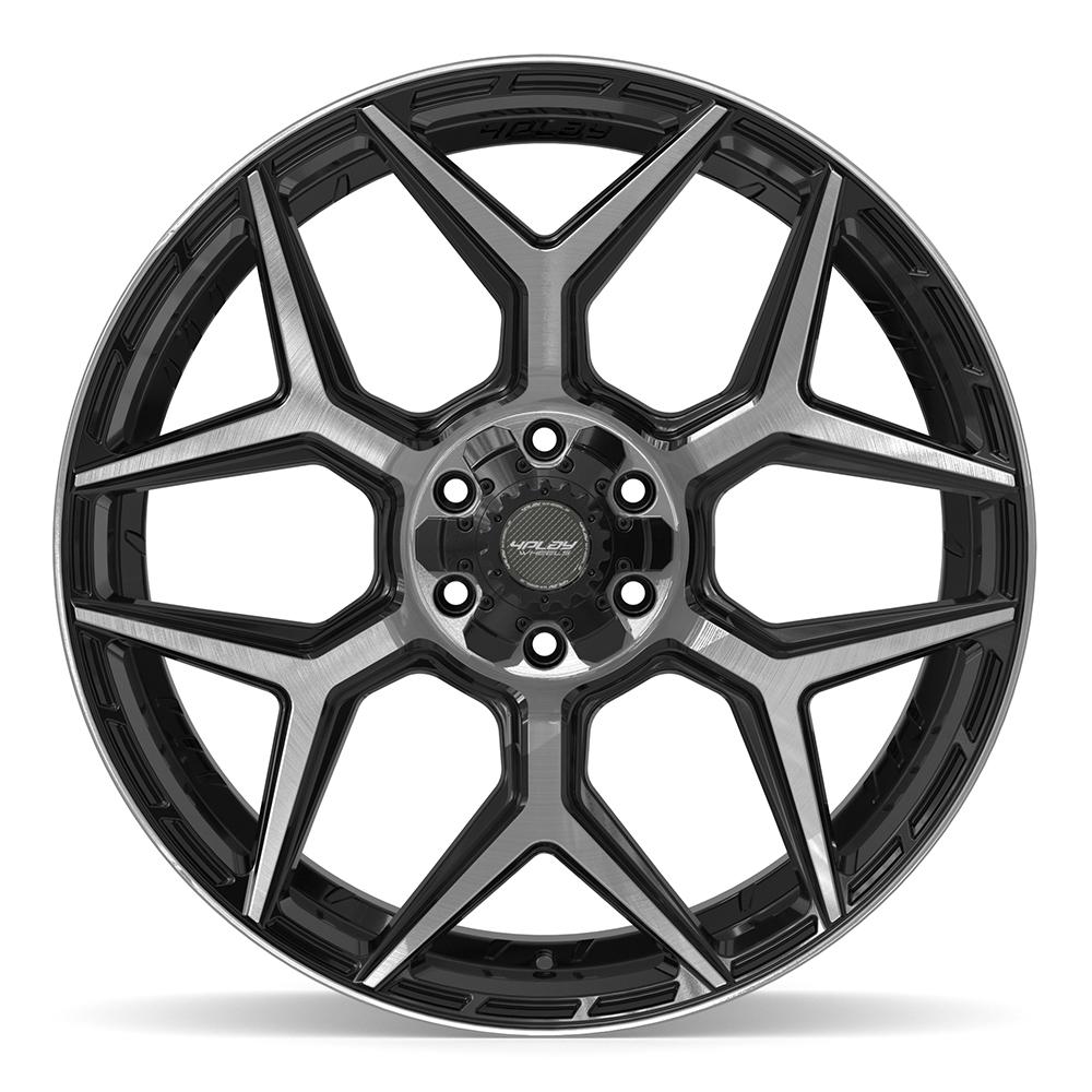 4PLAY Gen3 4P06 24x10 6x135mm & 6x5.5" +18et in Brushed Black