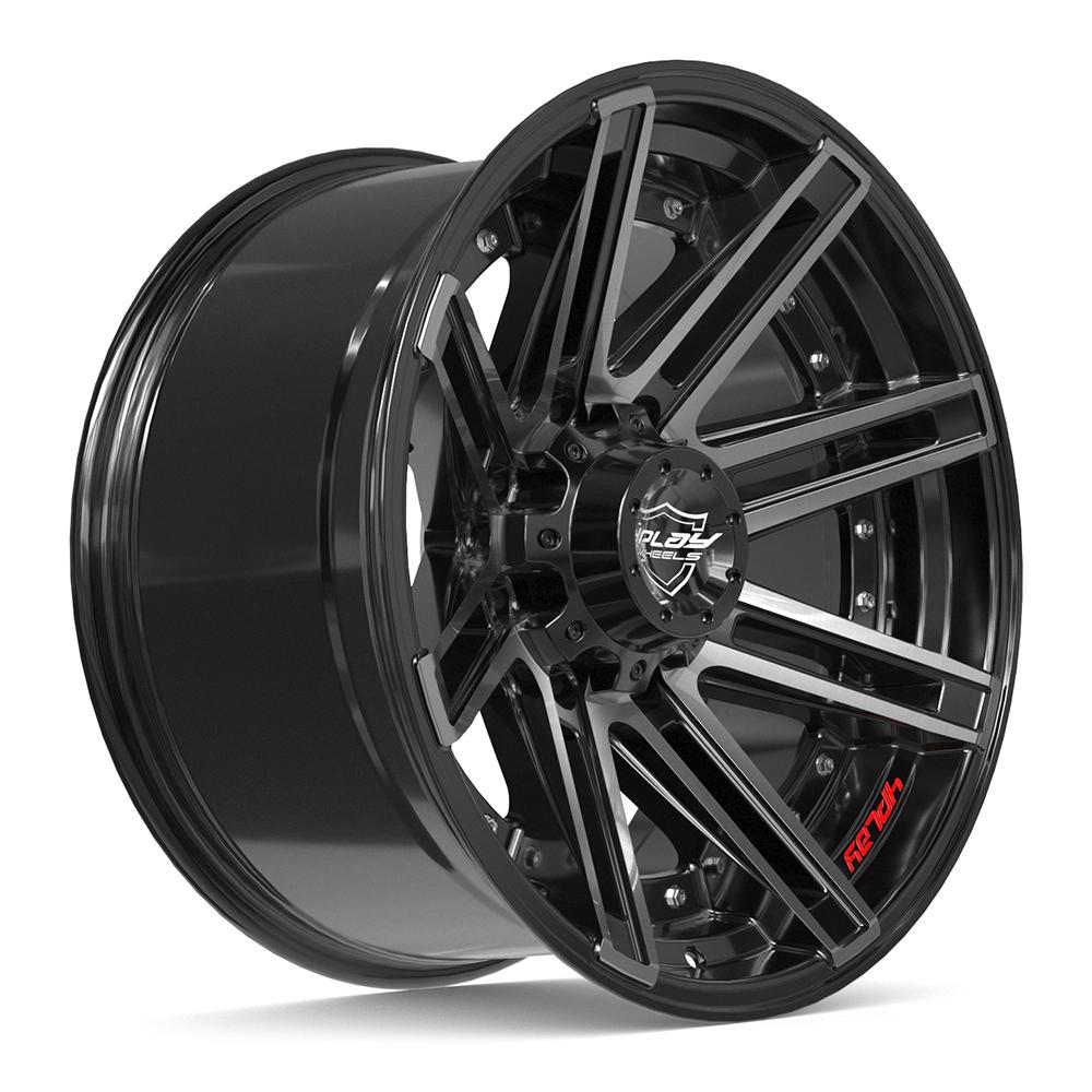 4PLAY Gen2 4P08 20x10 8x180mm -24et in Brushed Black