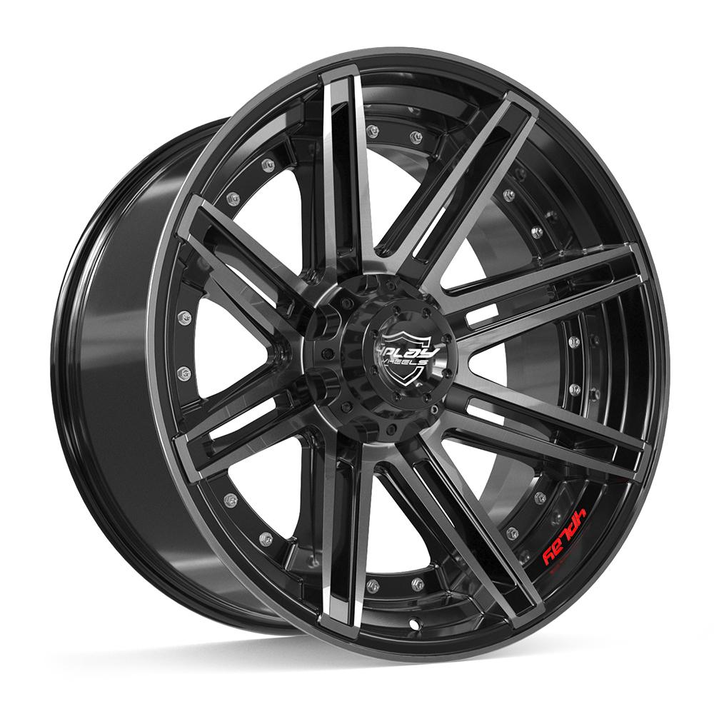 4PLAY Gen2 4P08 22x10 5x5" & 5x5.5" -24et in Brushed Black