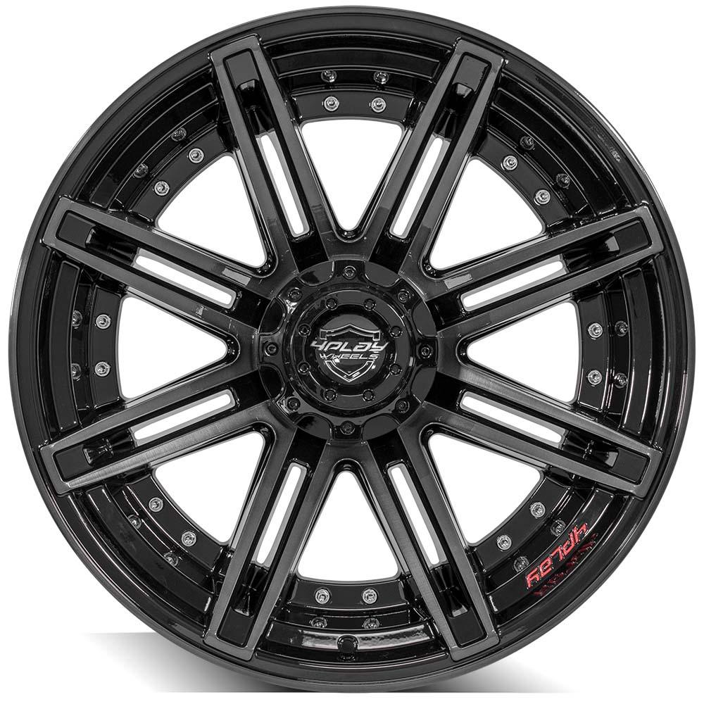 4PLAY Gen2 4P08 22x12 6x135mm & 6x5.5" -44et in Brushed Black