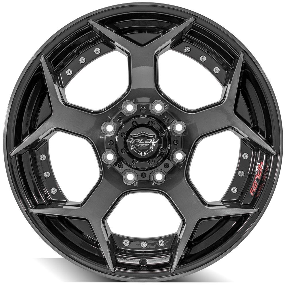 4PLAY Gen2 4P50 22x10 8x170mm -24et in Brushed Black