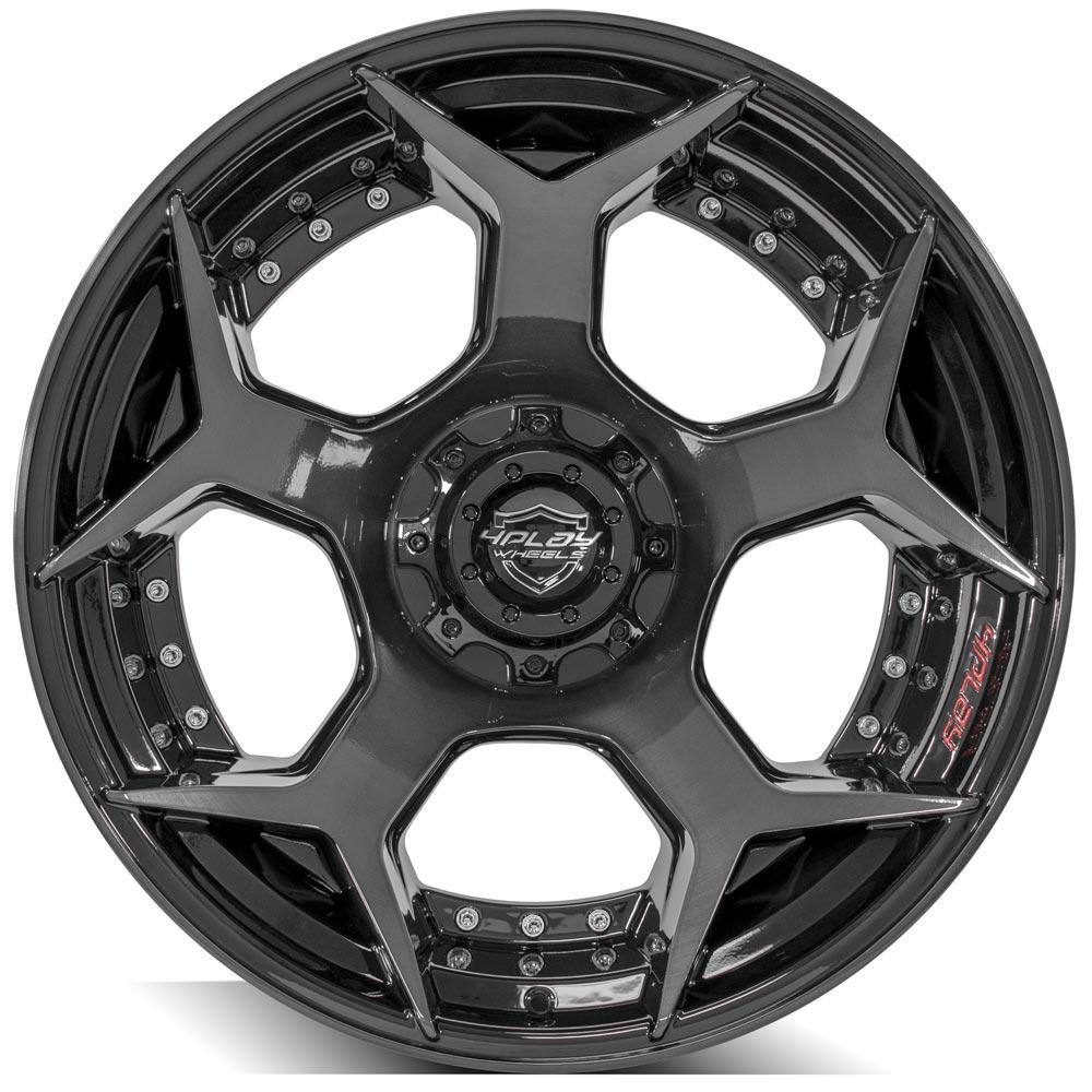 4PLAY Gen2 4P50 22x12 6x135mm & 6x5.5" -44et in Brushed Black
