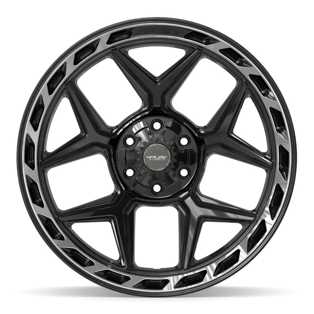 4PLAY Gen3 4P55 22x10 6x135mm & 6x5.5" -18et in Brushed Black