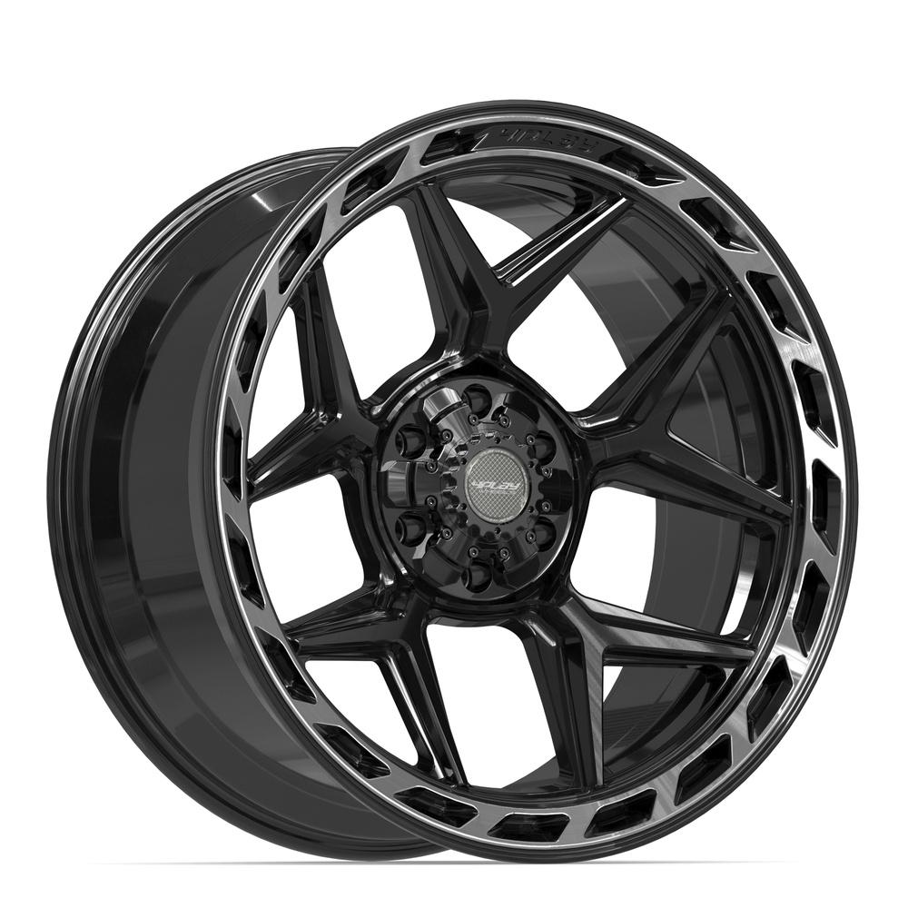 4PLAY Gen3 4P55 22x10 6x135mm & 6x5.5" -18et in Brushed Black