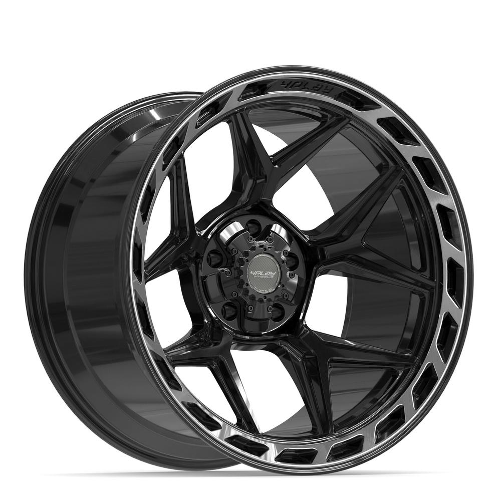 4PLAY Gen3 4P55 22x12 5x5" & 5x5.5" -44et in Brushed Black
