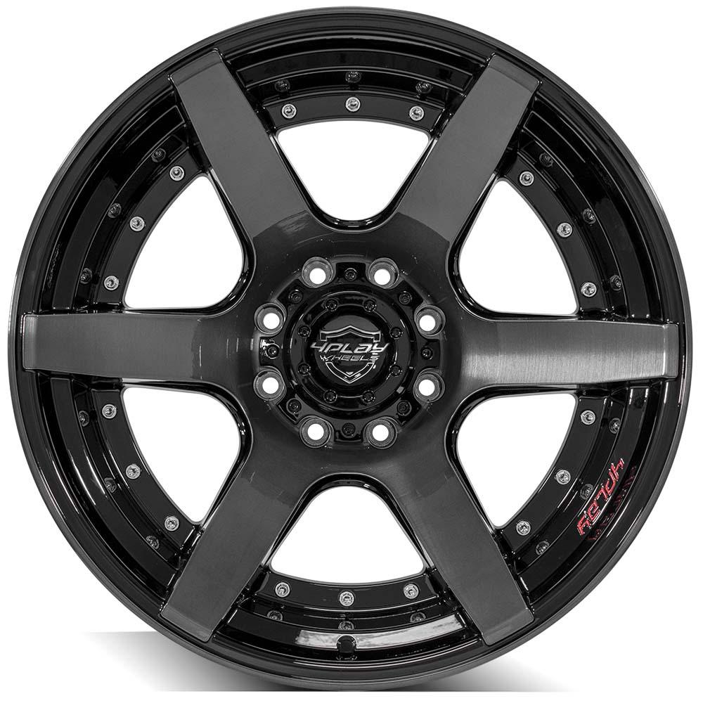 4PLAY Gen2 4P60 22x12 8x170mm -44et in Brushed Black