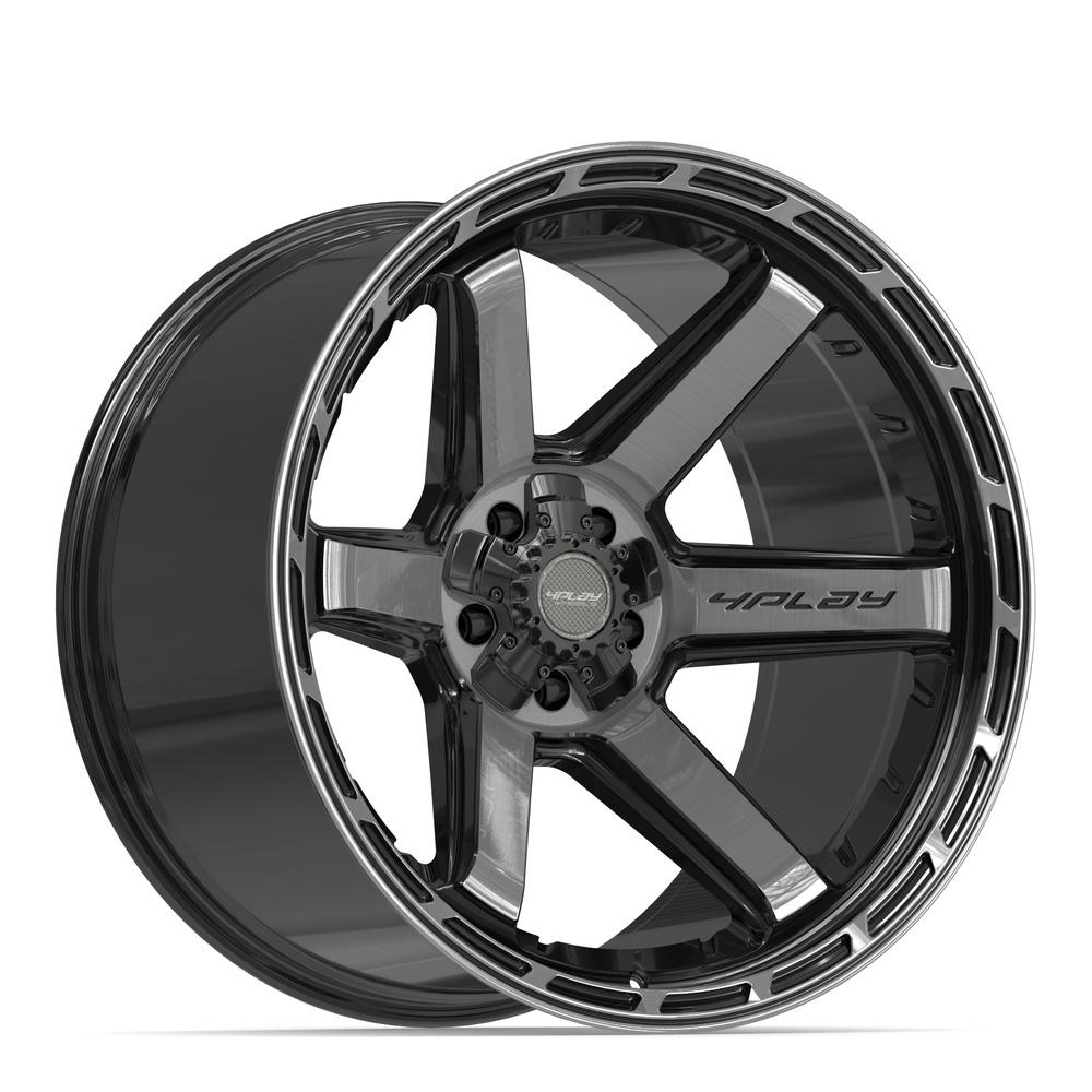 4PLAY Gen3 4P63 22x12 5x5" & 5x5.5" -44et in Brushed Black