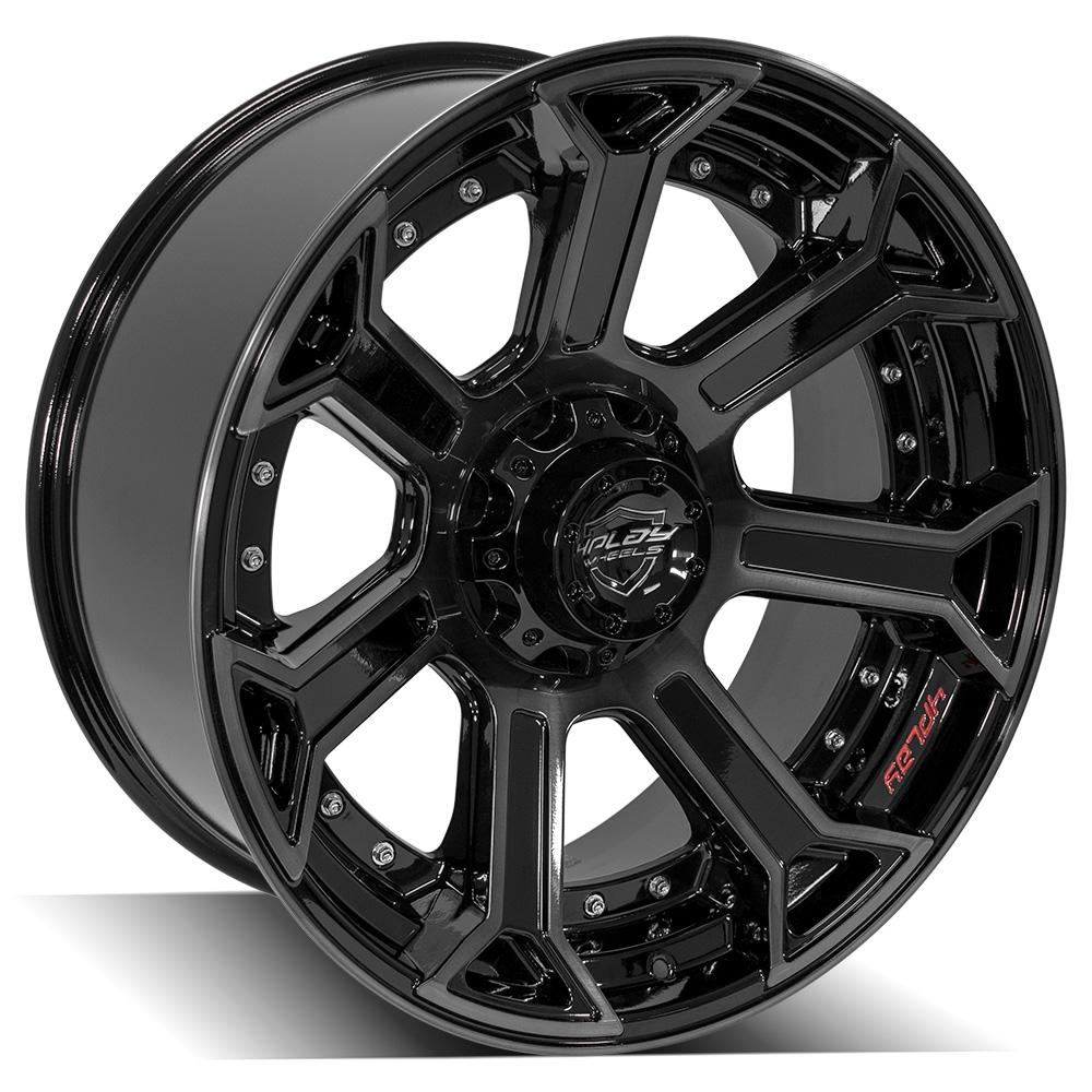 4PLAY Gen2 4P70 22x10 6x135mm & 6x5.5" -18et in Brushed Black