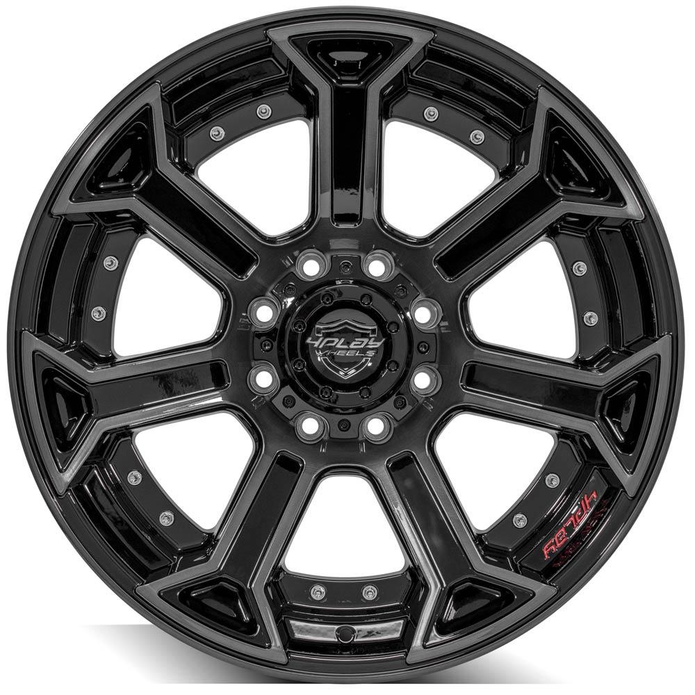 4PLAY Gen2 4P70 22x10 8x6.5" -24et in Brushed Black