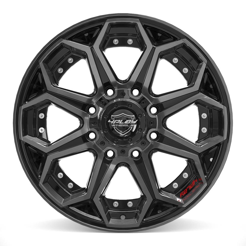 4PLAY Gen2 4P80R 20x9 8x170mm +0et in Brushed Black