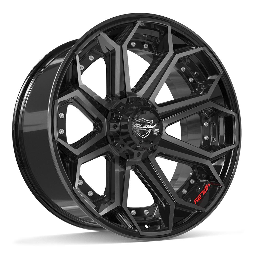4PLAY Gen2 4P80R 22x10 6x135mm & 6x5.5" -18et in Brushed Black
