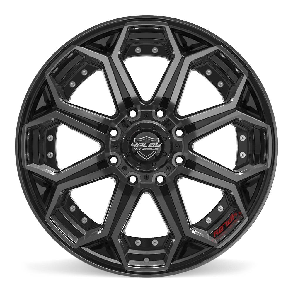 4PLAY Gen2 4P80R 22x10 8x170mm -24et in Brushed Black