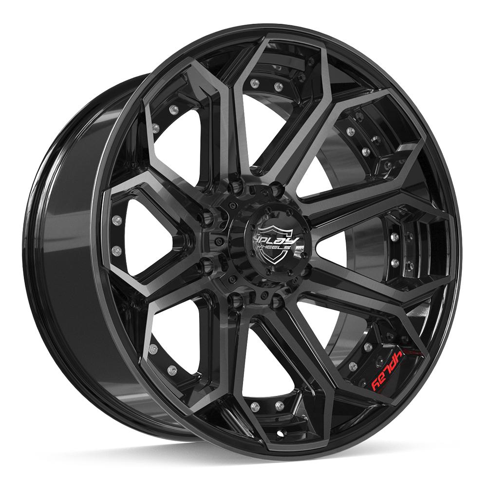 4PLAY Gen2 4P80R 22x10 8x170mm -24et in Brushed Black