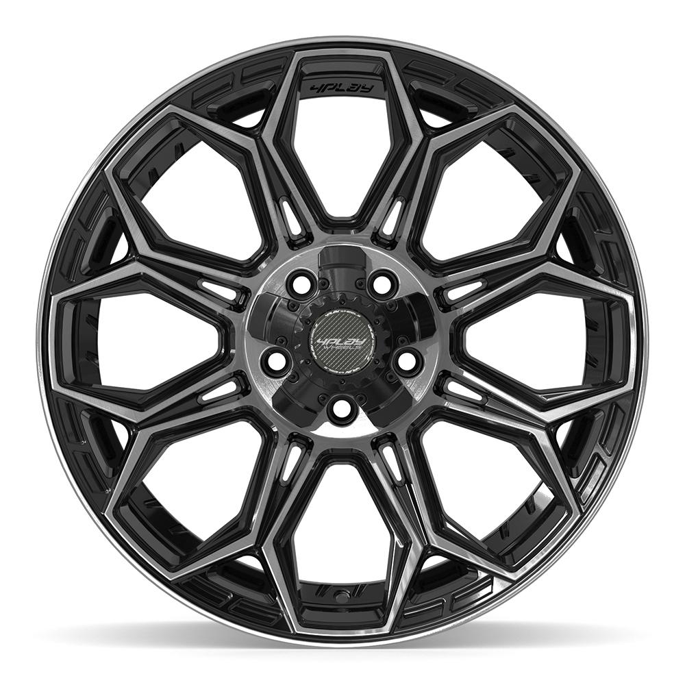 4PLAY Gen3 4P83 20x9 5x5" & 5x5.5" +0et in Brushed Black