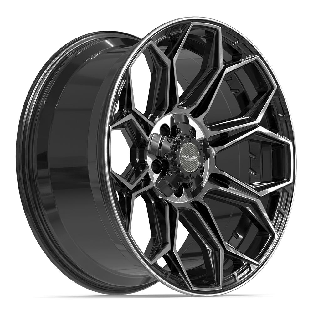 4PLAY Gen3 4P83 20x9 5x5" & 5x5.5" +0et in Brushed Black