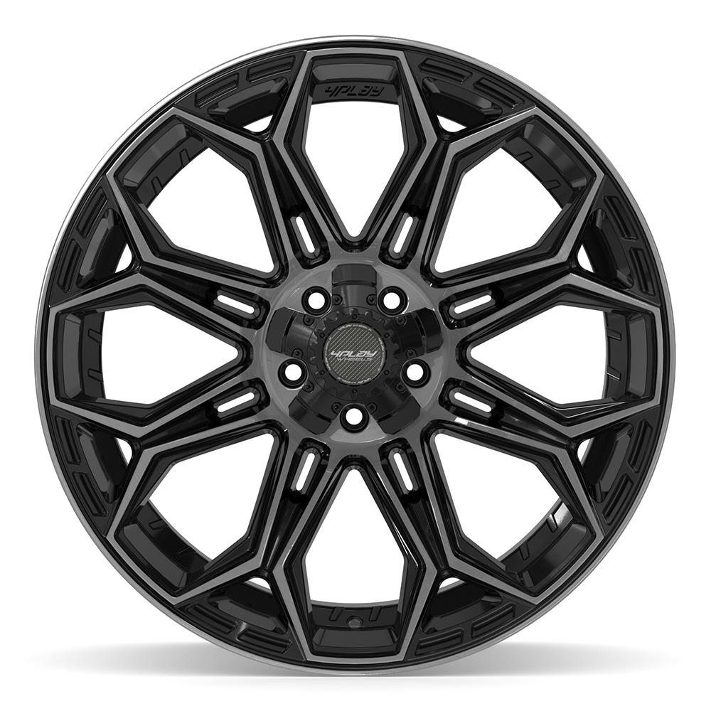4PLAY Gen3 4P83 22x12 5x5" & 5x5.5" -44et in Brushed Black