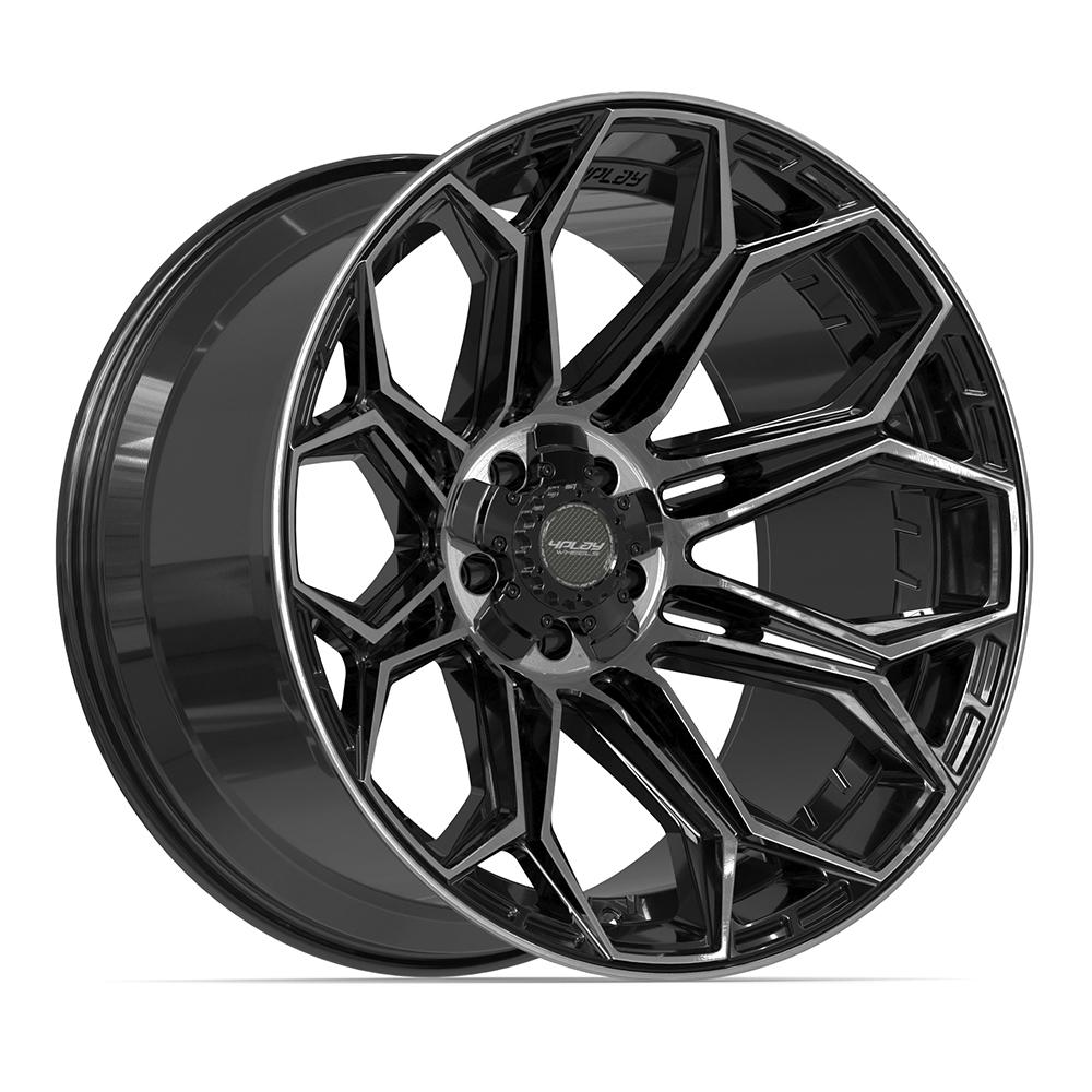 4PLAY Gen3 4P83 22x12 5x5" & 5x5.5" -44et in Brushed Black
