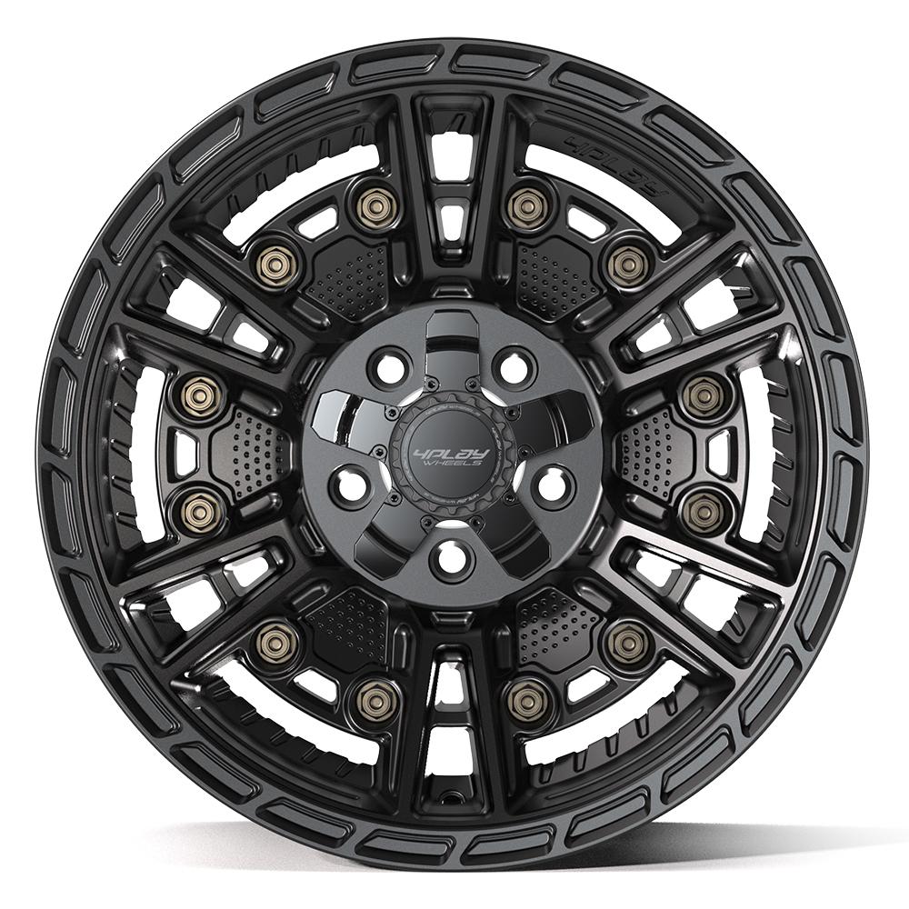 4PLAY Sport2.0 4PS01 17x9 5x5" & 5x5.5" -6et in Satin Black