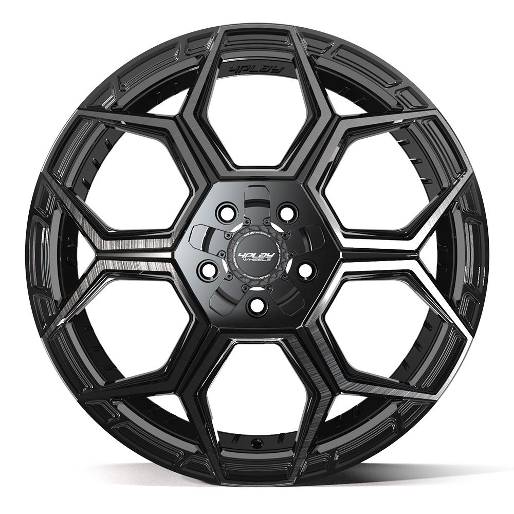 4PLAY Sport2.0 4PS26 20x9 5x5" & 5x5.5" -6et in Brushed Black