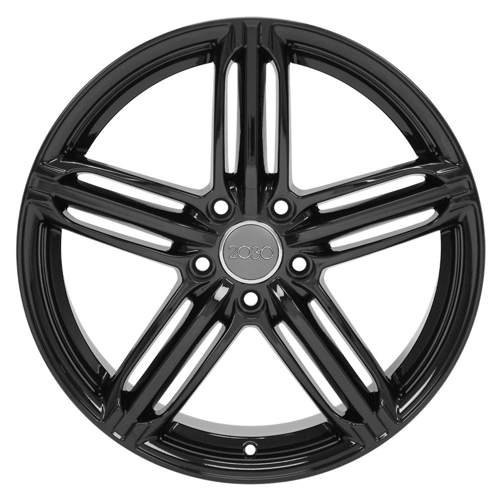 18" Replica AU12 fits Audi RS6 18x8 Black ET45