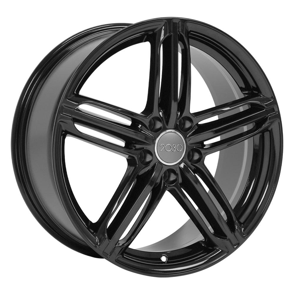 18" Replica AU12 fits Audi RS6 18x8 Black ET45